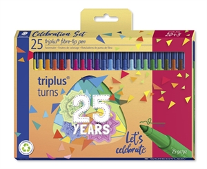Staedtler Fiberpen Triplus Color 1,0, 25 Jahre sortiert (20 + 5)